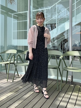 「ドットワンピ」｜aikaさん（レディース・154cm）の春コーディネート