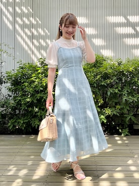 クラネ シアーチェックキャミワンピース クラネ シアーチェックキャミワンピース クラネ シアーチェックキャミ