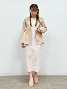 「154cm」｜「アイテム（ブルゾン）」を使った、aikaさん（レディース・154cm）の冬コーディネート