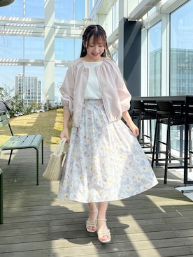 「154cm」｜「アイテム（ブルゾン）」を使った、aikaさん（レディース・154cm）の春コーディネート