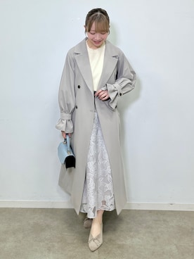 「154cm」｜「アイテム（その他アウター）」を使った、aikaさん（レディース・154cm）の冬コーディネート