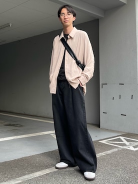 「LEMAIRE（ルメール）のアイテム」を使った、MinoriTYスタッフさん（メンズ・172cm）の秋コーディネート