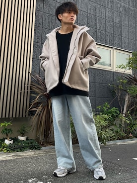 「MinoriTY（マイノリティ）のアイテム（ジャケット/アウター）」を使った、MinoriTYスタッフさん（メンズ・172cm）の秋コーディネート