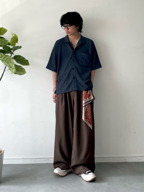 FENDI&YSL & cartier リング　スカーフ セット MinoriTY】フェイクシルクスカーフ＋リング2点セット メンズ