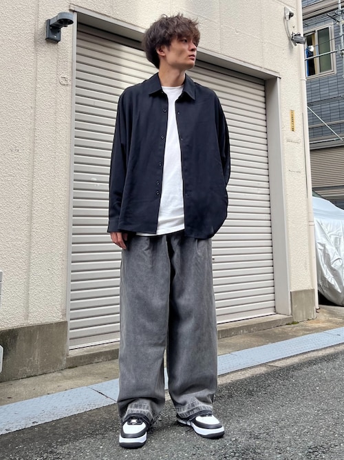 人気‼︎サートワイドバキーデニムサイズＭ MUSE de Deuxieme classe（ミューズデドゥーズィエムクラス）の