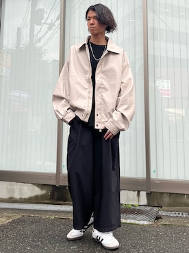 「MinoriTY（マイノリティ）のアイテム（ジャケット/アウター）」を使った、MinoriTYスタッフさん（メンズ・174cm）の秋コーディネート