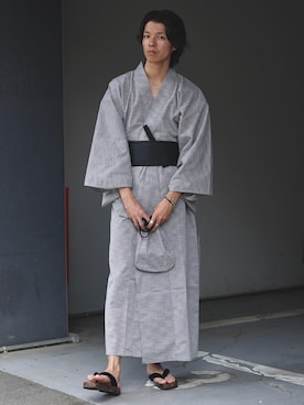 「アイテム（水着/着物・浴衣）」を使った、MinoriTYスタッフさん（メンズ・174cm）の夏コーディネート