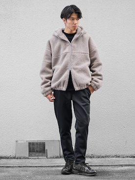 「MinoriTY（マイノリティ）のアイテム」を使った、MinoriTYスタッフさん（メンズ・174cm）の冬コーディネート