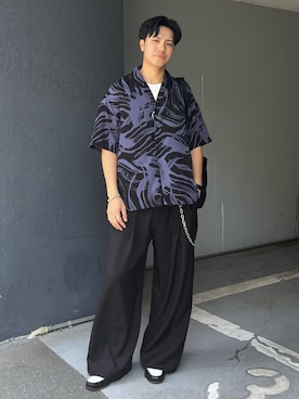 「MinoriTY（マイノリティ）のアイテム（アクセサリー）」を使った、MinoriTYスタッフさん（メンズ・180cm）の夏コーディネート