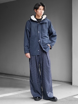 「MinoriTY（マイノリティ）のアイテム」を使った、MinoriTYスタッフさん（メンズ・174cm）の冬コーディネート