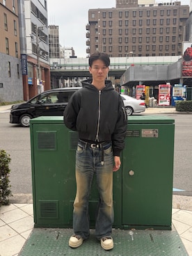 「アイテム（MA-1）」を使った、😈🤖ぶんまわしRinRin👿🤖さん（メンズ・182cm）の秋コーディネート