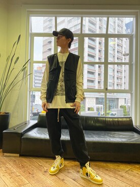 「SOMEIT（サミット）のアイテム」を使った、😈🤖ぶんまわしRinRin👿🤖さん（メンズ・182cm）の春コーディネート