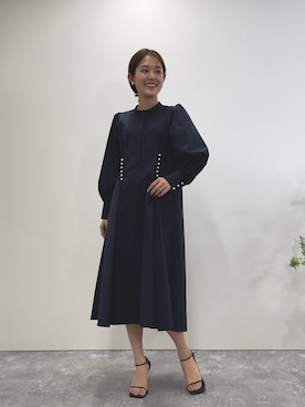 「綺麗めコーデ」｜「アイテム（シャツワンピース）」を使った、ABEさん（レディース・161cm）の冬コーディネート