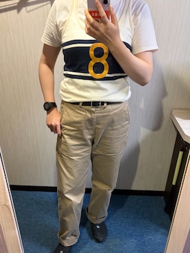 「Buzz Rickson's（バズリクソンズ）のアイテム」を使った、mana さん（レディース・163cm）の夏コーディネート