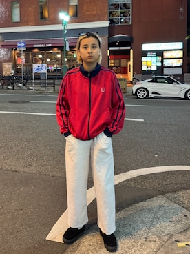 「FRED PERRY（フレッドペリー）のアイテム」を使った、129.129  さん（レディース・158cm）の冬コーディネート