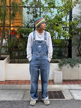 「アイテム（サロペット/オーバーオール）」を使った、129.129  さん（レディース・158cm）の秋コーディネート