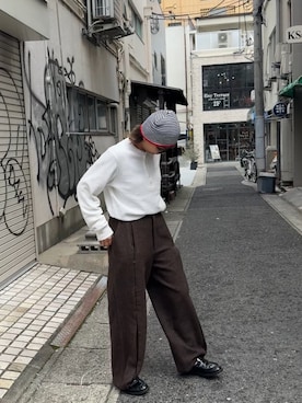 「BEAMS（ビームス）のアイテム（帽子）」を使った、129.129  さん（レディース・158cm）の春コーディネート