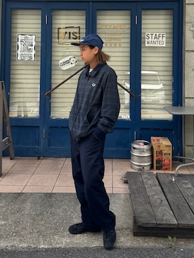 「FRED PERRY（フレッドペリー）のアイテム」を使った、129.129  さん（レディース・158cm）の春コーディネート
