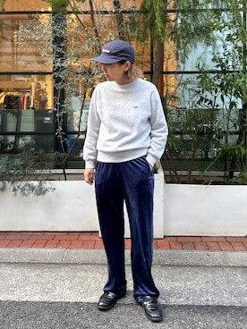 「DANTON（ダントン）のアイテム（トップス）」を使った、129.129  さん（レディース・158cm）の春コーディネート