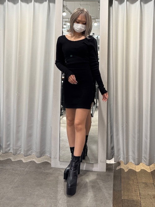 レオパードバックリボンテレコミニワンピース（ワンピース）｜GYDA