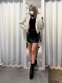 Hoodie Fake Leatherコート｜ジェイダ（GYDA）アウトレット公式通販