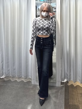 「GYDA（ジェイダ）のアイテム（パンプス）」を使った、miinaさん（レディース・153cm）の秋コーディネート