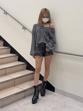 「GYDA（ジェイダ）のアイテム」を使った、miinaさん（レディース・156cm）の春コーディネート