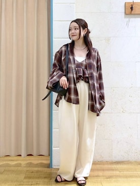 「アイテム（サンダル）」を使った、りみさん（レディース・155cm・20代）の秋コーディネート