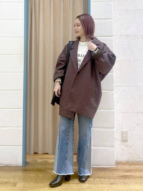 LOWRYS FARM 那覇メインプレイスりみさんのステンカラーコートを使ったコーディネート - ZOZOTOWN