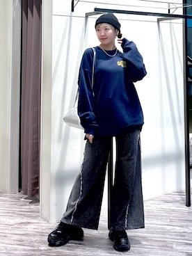 「アイテム（スウェット）」を使った、いそまるさん（レディース・168cm・20代）の夏コーディネート