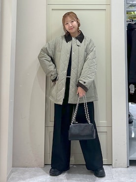 「着痩せ」｜いそまるさん（レディース・168cm）の冬コーディネート