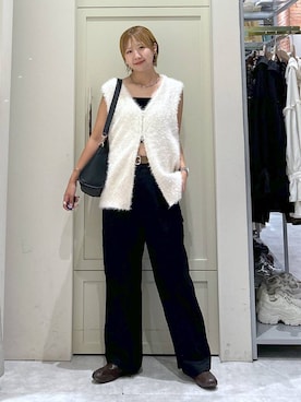「キャミソール」｜いそまるさん（レディース・168cm・20代）の秋コーディネート