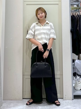 「アイテム（アクセサリー、ブルー系）」を使った、いそまるさん（レディース・168cm）の夏コーディネート