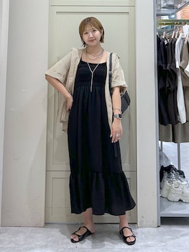 「アイテム（ワンピース/ドレス）」を使った、いそまるさん（レディース・168cm・20代）の夏コーディネート