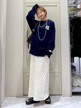 「アイテム（スウェット）」を使った、いそまるさん（レディース・168cm・20代）の夏コーディネート