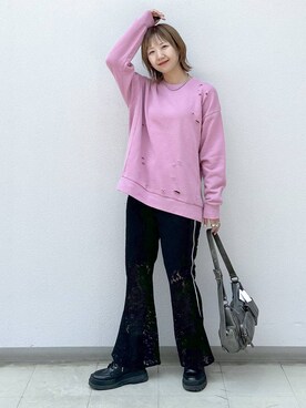 「アイテム（スウェット）」を使った、いそまるさん（レディース・168cm・20代）の秋コーディネート