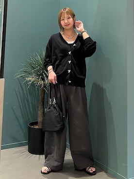 「LOWRYS FARM（ローリーズファーム）のアイテム（ショルダーバッグ）」を使った、いそまるさん（レディース・168cm）の夏コーディネート