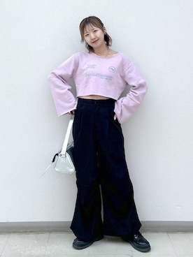 「アイテム（スウェット）」を使った、いそまるさん（レディース・168cm・20代）の秋コーディネート