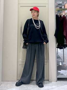 「アイテム（スウェット）」を使った、いそまるさん（レディース・168cm・20代）の秋コーディネート
