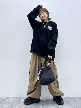 「アイテム（スウェット）」を使った、いそまるさん（レディース・168cm・20代）の秋コーディネート