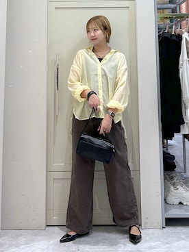 「アイテム（ネックレス、ブルー系）」を使った、いそまるさん（レディース・168cm）の夏コーディネート
