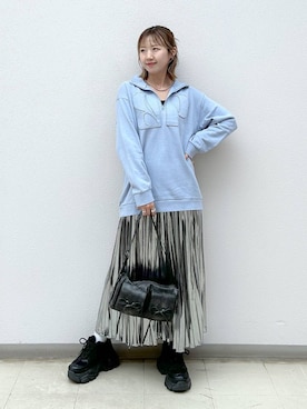 「アイテム（スウェット）」を使った、いそまるさん（レディース・168cm・20代）の秋コーディネート