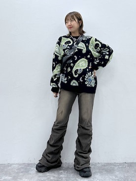 「Anui（アニュイ）のアイテム（アクセサリー）」を使った、いそまるさん（レディース・168cm）の秋コーディネート