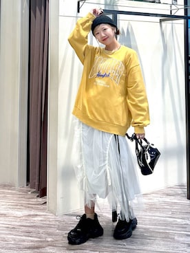 「アイテム（スウェット）」を使った、いそまるさん（レディース・168cm・20代）の夏コーディネート