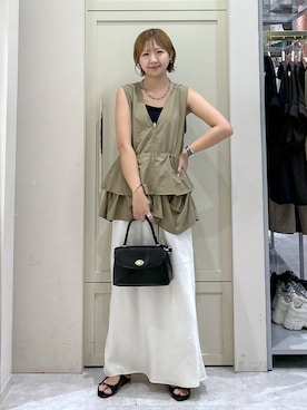 「アイテム（ベスト）」を使った、いそまるさん（レディース・168cm・20代）の夏コーディネート