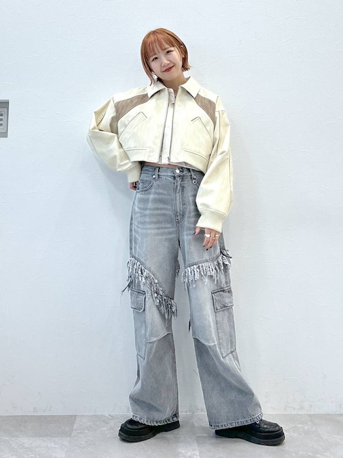 セール】【UNISEX/選べる着丈】ヴィンテージフェイクレザー