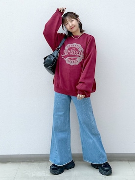 「スニーカー特集」｜いそまるさん（レディース・168cm）の秋コーディネート