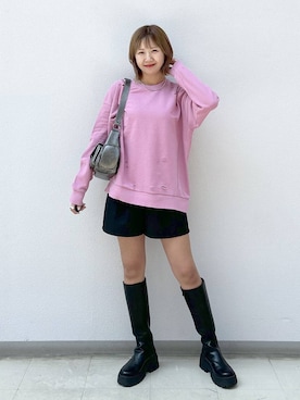 「アイテム（スウェット）」を使った、いそまるさん（レディース・168cm・20代）の秋コーディネート