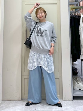 「アイテム（スウェット）」を使った、いそまるさん（レディース・168cm・20代）の夏コーディネート
