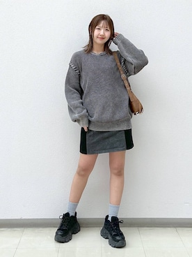 「スニーカー特集」｜いそまるさん（レディース・168cm）の春コーディネート